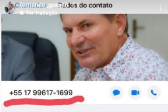 Criminosos usam foto de Prefeito de Querência para dar golpes via WhatsApp