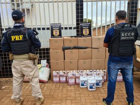 Polícias Civil e Rodoviária Federal apreendem carga de defensivos agrícolas adulterados em Confresa