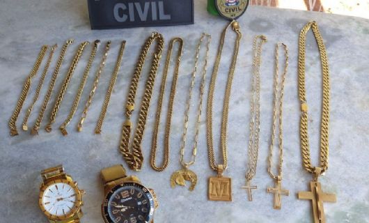 Polícia Civil cumpre mandado de busca e recupera joias roubadas no Araguaia